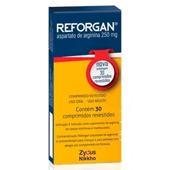Reforgan 250mg, caixa com 30 comprimidos revestidos