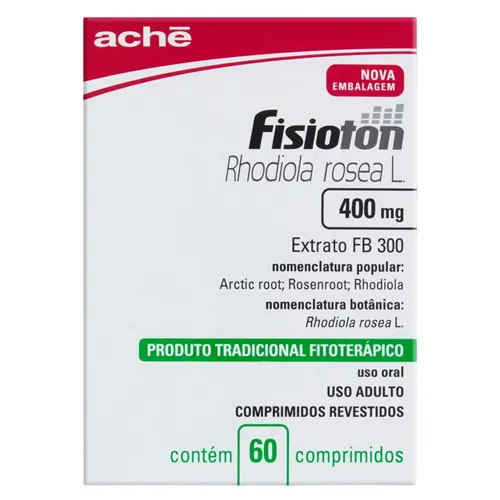 Fisioton 400mg, caixa contendo 60 comprimidos revestidos