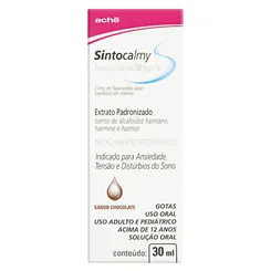 Sintocalmy 300mg/2mL, caixa com 1 frasco com 30mL de solução de uso oral + 1 pipeta dosadora