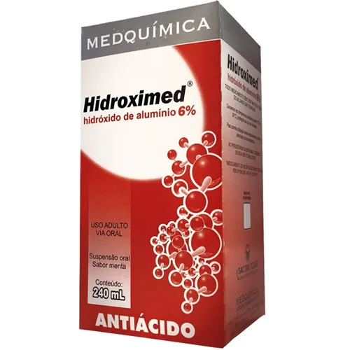 Hidroximed 6% 60mg/mL, caixa com 1 frasco com 240mL de suspensão de uso oral