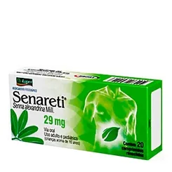 Senareti 29mg, caixa com 20 comprimidos