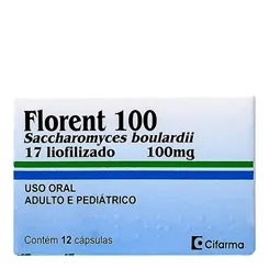 Florent Cápsula 100mg, caixa com 12 cápsulas gelatinosas duras