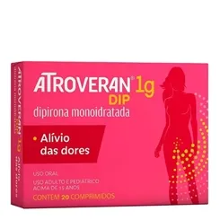 Atroveran Dip 1g, caixa com 20 comprimidos