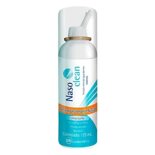 Nasoclean 9mg/mL, caixa com 1 frasco com 125mL de solução de uso nasal