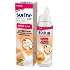 Sorine SSC 9mg/mL, caixa com 1 frasco spray com 100mL de solução de uso nasal