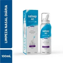 Salsep Jet Kids 9mg/mL, frasco com 100mL de solução de uso nasal, kids
