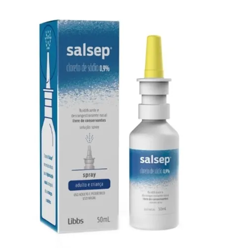 Salsep 9mg/mL, caixa com 1 frasco spray com 50mL de solução de uso nasal