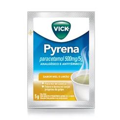 Vick Pyrena 500mg/5g, envelope com 5g de pó para solução oral, sabor mel e limão