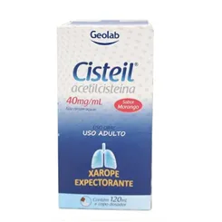 Cisteil Granulado 40mg/g, caixa com 16 envelopes com 5g de granulado para solução de uso oral