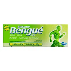 Bálsamo Bengué Gel 0,10g + 0,15g, caixa com 1 bisnaga com 60g de gel de uso dermatológico