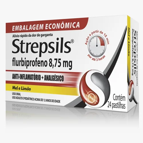 STREPSILS PAST MEL/LIM 8.75MG x 24 - RECKITT BENCKISER