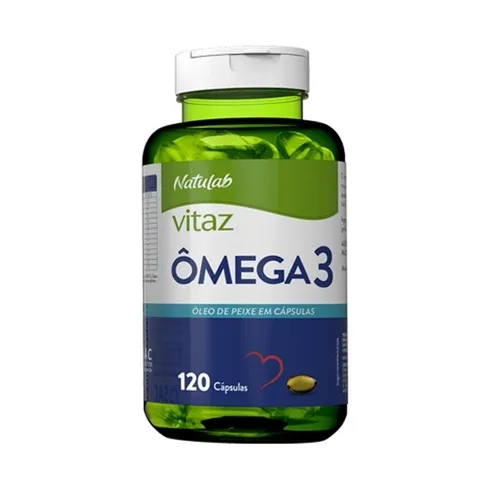 Ômega 3 Natulab frasco com 120 cápsulas