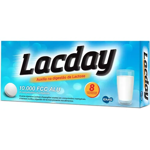 Lacday 10.000 FCC, com 8 tabletes dispersíveis