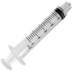 Seringa SR Luer Lok sem agulha, 5mL