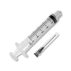 Seringa BD SoloMed com agulha, 3mL, 25mm x 0,7mm