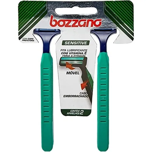 Aparelho de Barbear Bozzano Sensitive 2 unidades