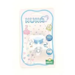 Chupeta Kuka Decorada 6+ meses, leitoso, azul