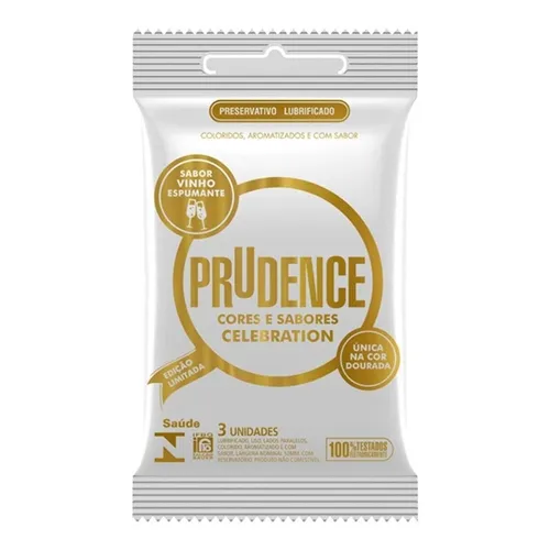 Preservativo Prudence Cores e Sabores celebration, 3 unidades