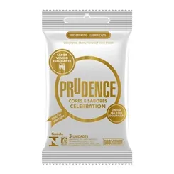 Preservativo Prudence Cores e Sabores celebration, 3 unidades