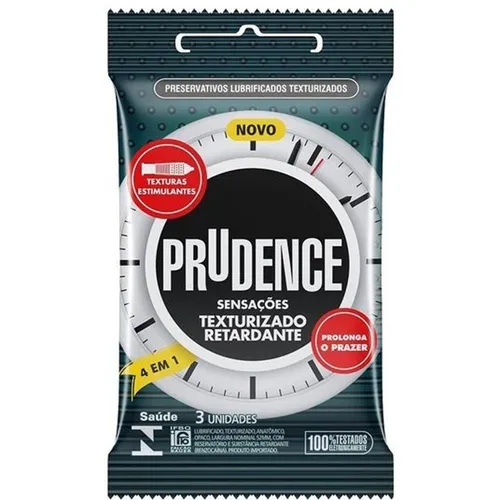 Preservativo Prudence texturizado retardante, 3 unidades
