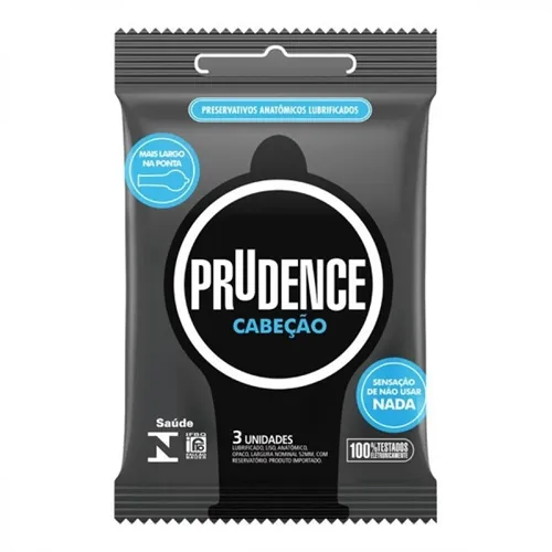 Preservativo Prudence cabeção, 3 unidades