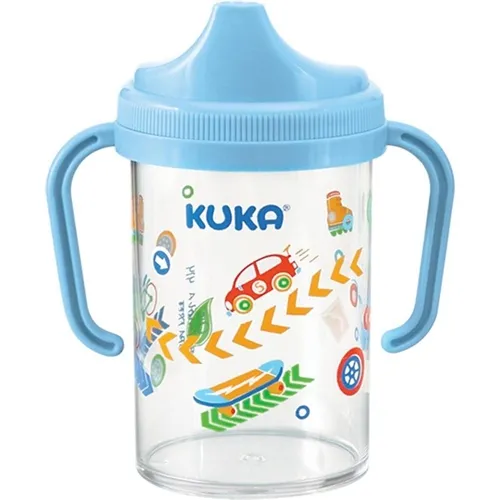 Copo Kuka Cristal alça removível, 240mL, rosa