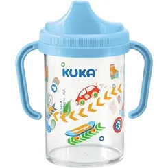 Copo Kuka Cristal alça removível, 240mL, rosa