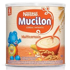 Cereal Infantil Mucilon lata, multicereais, 400g