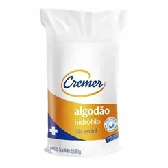 Algodão Cremer rolo, refil, 500g