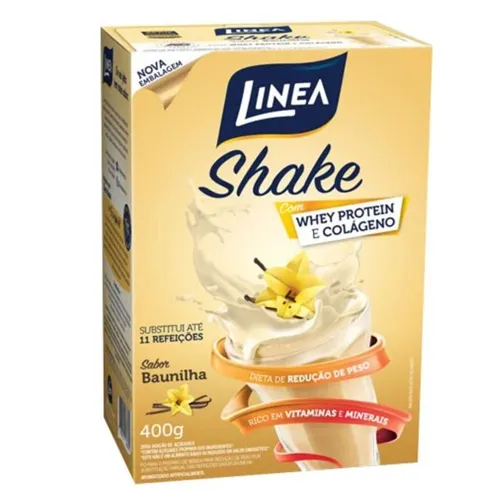 Shake em pó Linea Sabor Baunilha de 330g