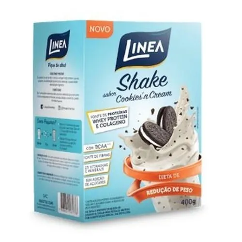 Shake em pó Linea Sabor Cookies'n Cream de 330g