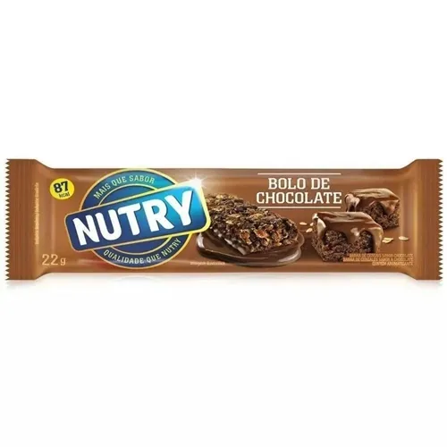Barra de Cereal Nutry Bolo de Chocolate, 22g