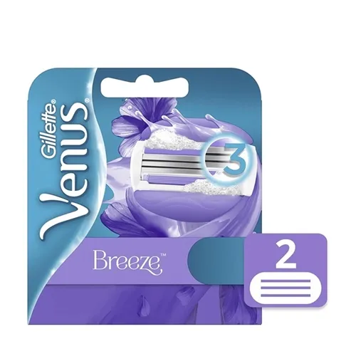 Carga de Depilação Gillette Venus Breeze com 2 unidades