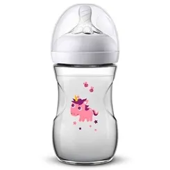 Mamadeira Avent Pétala 1+ meses, unicórnio, 260mL