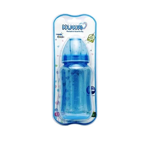 Mamadeira Kuka Aquarela 6+ meses, big, 330mL, azul