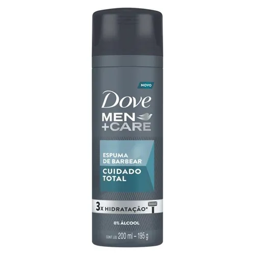 Espuma Barbear Dove Men Cuidado Total 200ml