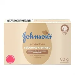Sabonete Johnson's Baby óleo de amêndoas, barra, 80g