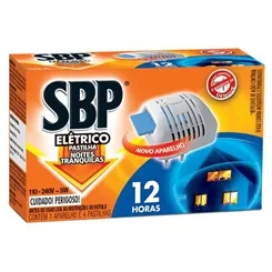 Inseticida Elétrico Pastilhas SBP 12 Horas 1 aparelho + 4 pastilhas