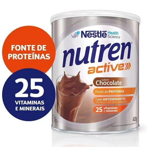 Suplemento Alimentar Nutren Active lata, 400g, chocolate