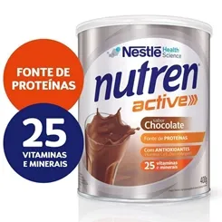 Suplemento Alimentar Nutren Active lata, 400g, chocolate