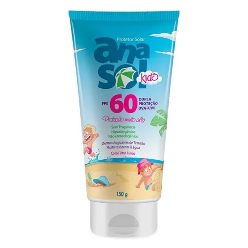 Protetor Solar Anasol Kids FPS 60, 150g