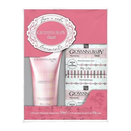 Kit Giovanna Baby Classic Loção Hidratante com Sabonete em Barra