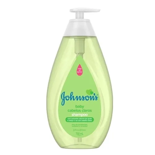 Shampoo Johnson's Baby Cabelos Claros 750ml, pague 550ml