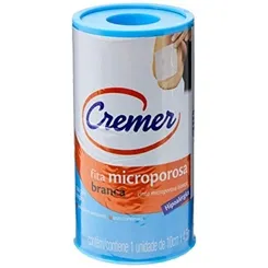 Fita Microporosa Cremer branca, 10cm x 4,5m