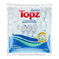 Algodão Topz bola, branco, 95g