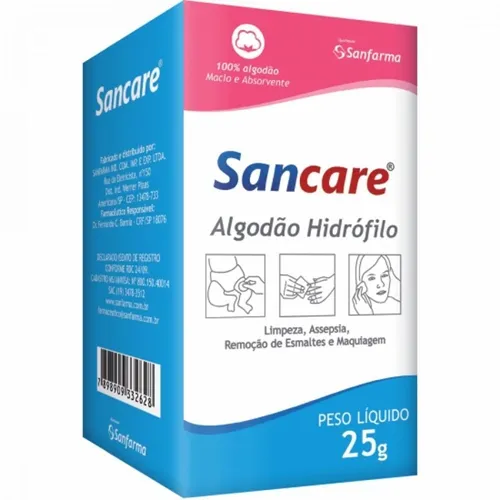 Algodão Sancare rolo, 25g