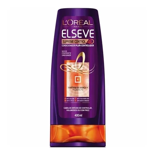 Condicionador Elseve Supreme Control 4D com 400ml