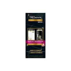 Kit Tresemmé Tresplex Regeneração Shampoo, 400mL + Condicionador, 200mL