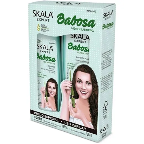 Kit Skala Babosa shampoo, 325mL + condicionador, 325mL