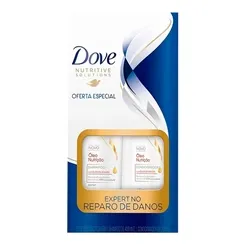 Kit Dove Óleo Nutrição shampoo, 400mL + condicionador, 200mL
